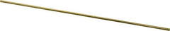 Made in USA - 5/32 Inch Diameter x 1 Ft. Long, Brass Round Rod - Alloy 260 - All Tool & Supply