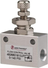 PRO-SOURCE - 1/8" NPT Inline Flow Control Valve - 0 to 140.78 psi & Aluminum Alloy Material - All Tool & Supply