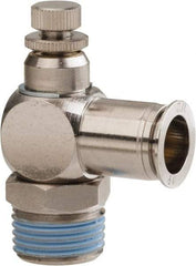 PRO-SOURCE - 1/2" Male NPT x 1/2" Tube OD Tamper Resistant Valve - 0 to 113.76 psi & Nickel Plated Brass Material - All Tool & Supply