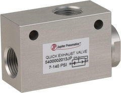 PRO-SOURCE - 3/8" NPT Quick Exhaust Valve - 3/8" Exhaust Port, 7.1 to 140.78 psi, Aluminum Alloy Material - All Tool & Supply