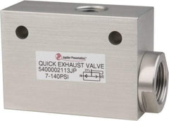 PRO-SOURCE - 1/2" NPT Quick Exhaust Valve - 3/4" Exhaust Port, 7.1 to 140.78 psi, Aluminum Alloy Material - All Tool & Supply