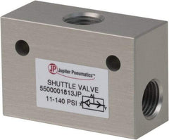 PRO-SOURCE - 1/4" NPT Shuttle Valve - 11.4 to 140.78 psi & Aluminum Alloy Material - All Tool & Supply