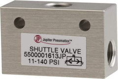 PRO-SOURCE - 1/8" NPS Shuttle Valve - 11.4 to 140.78 psi & Aluminum Alloy Material - All Tool & Supply