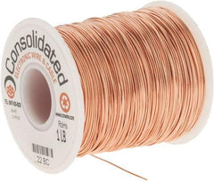 Made in USA - 22 AWG, 0.0253 Inch Diameter, 507 Ft., Solid, Grounding Wire - Copper, ASTM B3, QQ-W-343 Type S, RoHS Compliant - All Tool & Supply