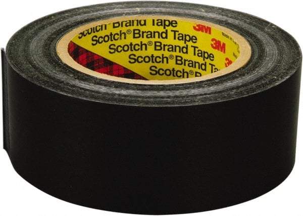 3M - 1" x 60 Yd Black Rubber Adhesive Packaging Tape - Polyester Film Backing, 8 mil Thick, 600 Lb Tensile Strength, Series 890MSR - All Tool & Supply