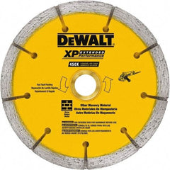 DeWALT - 6" Diam, 7/8" Arbor Hole Diam, Wet & Dry Cut Saw Blade - Diamond-Tipped, Standard Round Arbor - All Tool & Supply