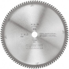 DeWALT - 12" Diam, 1" Arbor Hole Diam, 96 Tooth Wet & Dry Cut Saw Blade - Tungsten Carbide-Tipped, Standard Round Arbor - All Tool & Supply