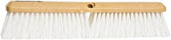 PRO-SOURCE - 24" General Purpose Polypropylene Push Broom - 3" Bristle Length, Plastic Block, Threaded Handle Connection, Handle Sold Separately - All Tool & Supply