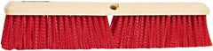 PRO-SOURCE - 24" General Purpose Polypropylene Push Broom - 3" Bristle Length, Plastic Block, Threaded Handle Connection, Handle Sold Separately - All Tool & Supply