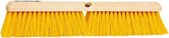 PRO-SOURCE - 18" General Purpose Polypropylene Push Broom - 3" Bristle Length, Plastic Block, Threaded Handle Connection, Handle Sold Separately - All Tool & Supply