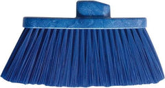 PRO-SOURCE - 10" Wide, Blue Polypropylene Bristles, Angled Broom - Threaded Handle, 10 Inch Wide Broom, Blue Bristles, Handle Sold Separately - All Tool & Supply