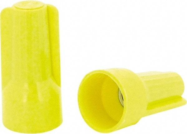 Ideal - 3, 20 to 3, 12 AWG, 600 Volt, Flame Retardant, Standard Twist on Wire Connector - Yellow, 221°F - All Tool & Supply