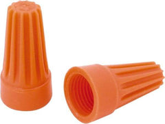 Ideal - 2, 18 to 2, 14 AWG, 600 Volt, Flame Retardant, Standard Twist on Wire Connector - Orange, 221°F - All Tool & Supply