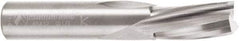 Amana Tool - 1/2" Cutting Diam x 1" Length of Cut, 3 Flute, Downcut Spiral Router Bit - Uncoated, Right Hand Cut, Solid Carbide, 3" OAL x 1/2" Shank Diam, 20° Helix Angle - All Tool & Supply