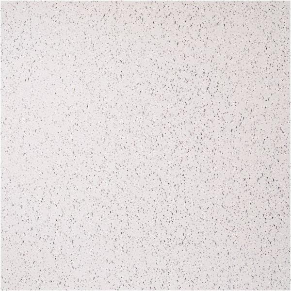 Genesis - 23-1/2" Long x 23-1/2" Wide x 0.1575" Thick, Vinyl Ceiling Tile - ASTM E-84 Specification, White - All Tool & Supply