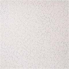 Genesis - 23-1/2" Long x 23-1/2" Wide x 0.1575" Thick, Vinyl Ceiling Tile - ASTM E-84 Specification, White - All Tool & Supply