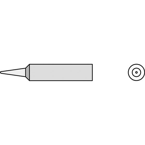 Weller - Soldering Iron Tips; Type: Conical; Conical ; For Use With: WXP90; WTP90; WXP65; WP65 ; Point Size: 0.5000 (Decimal Inch); Tip Type: Conical ; Tip Diameter: 4.750 (Inch); Tip Diameter: 4.750 (mm) - Exact Industrial Supply