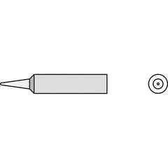 Weller - Soldering Iron Tips; Type: Conical; Conical ; For Use With: WXP90; WTP90; WXP65; WP65 ; Point Size: 0.5000 (Decimal Inch); Tip Type: Conical ; Tip Diameter: 4.750 (Inch); Tip Diameter: 4.750 (mm) - Exact Industrial Supply