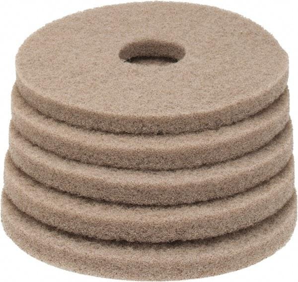 PRO-SOURCE - Polishing Pad - 13" Machine, Tan Pad, Polyester - All Tool & Supply