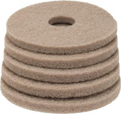 PRO-SOURCE - Polishing Pad - 13" Machine, Tan Pad, Polyester - All Tool & Supply