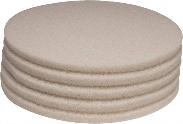 PRO-SOURCE - Polishing Pad - 20" Machine, White Pad, Polyester - All Tool & Supply