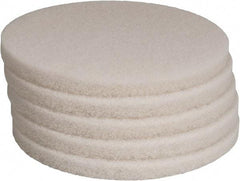 PRO-SOURCE - Polishing Pad - 14" Machine, White Pad, Polyester - All Tool & Supply