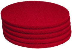 PRO-SOURCE - Polishing Pad - 19" Machine, Red Pad, Polyester - All Tool & Supply