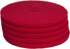 PRO-SOURCE - Polishing Pad - 17" Machine, Red Pad, Polyester - All Tool & Supply