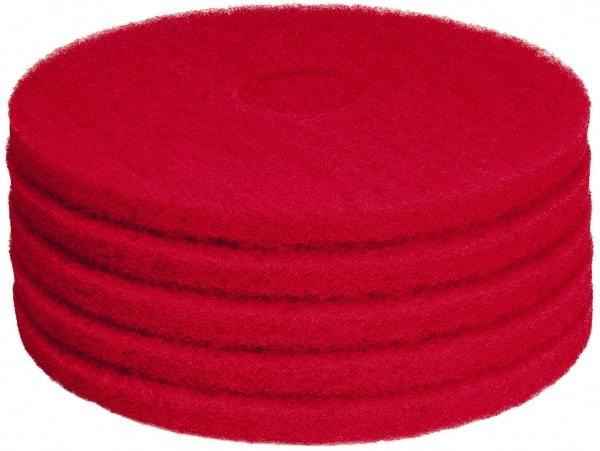 PRO-SOURCE - Polishing Pad - 15" Machine, Red Pad, Polyester - All Tool & Supply