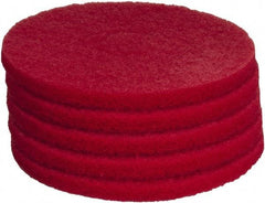 PRO-SOURCE - Polishing Pad - 14" Machine, Red Pad, Polyester - All Tool & Supply