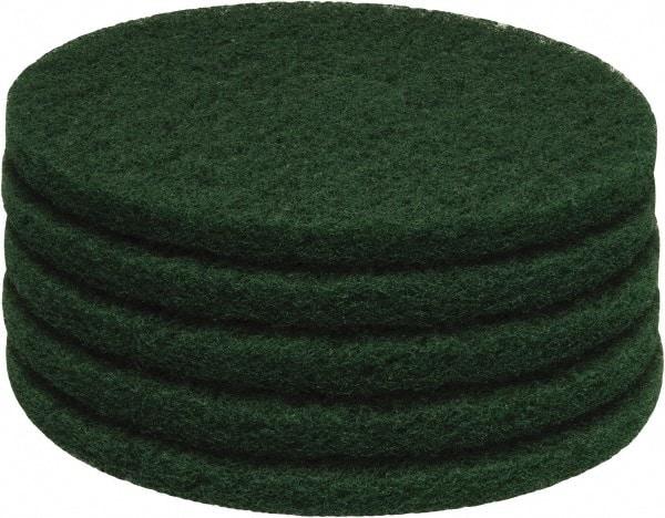 PRO-SOURCE - Stripping Pad - 15" Machine, Green Pad, Polyester - All Tool & Supply