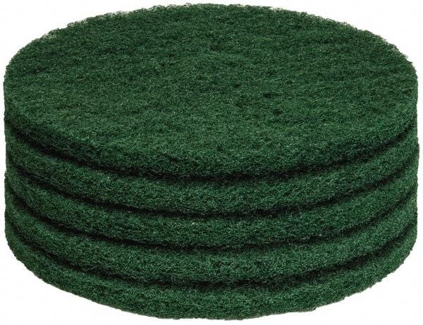 PRO-SOURCE - Stripping Pad - 14" Machine, Green Pad, Polyester - All Tool & Supply