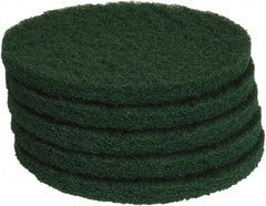 PRO-SOURCE - Stripping Pad - 13" Machine, Green Pad, Polyester - All Tool & Supply