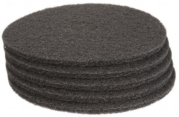 PRO-SOURCE - Stripping Pad - 19" Machine, Black Pad, Polyester - All Tool & Supply