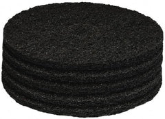 PRO-SOURCE - Stripping Pad - 17" Machine, Black Pad, Polyester - All Tool & Supply