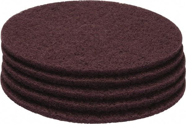 PRO-SOURCE - Stripping Pad - 20" Machine, Maroon Pad, Polyester - All Tool & Supply