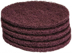 PRO-SOURCE - Stripping Pad - 13" Machine, Maroon Pad, Polyester - All Tool & Supply