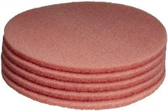 PRO-SOURCE - Polishing Pad - 27" Machine, Pink Pad, Polyester - All Tool & Supply