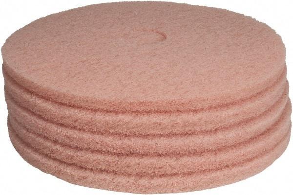 PRO-SOURCE - Polishing Pad - 20" Machine, Pink Pad, Polyester - All Tool & Supply