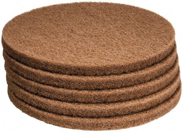 PRO-SOURCE - Polishing Pad - 17" Machine, Tan Pad, Polyester - All Tool & Supply