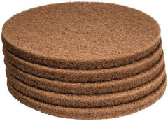 PRO-SOURCE - Polishing Pad - 17" Machine, Tan Pad, Polyester - All Tool & Supply