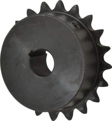 Browning - 20 Teeth, 1/2" Chain Pitch, Chain Size 41, Finished Bore Sprocket - 3/4" Bore Diam, 3.196" Pitch Diam, 3.45" Outside Diam - All Tool & Supply