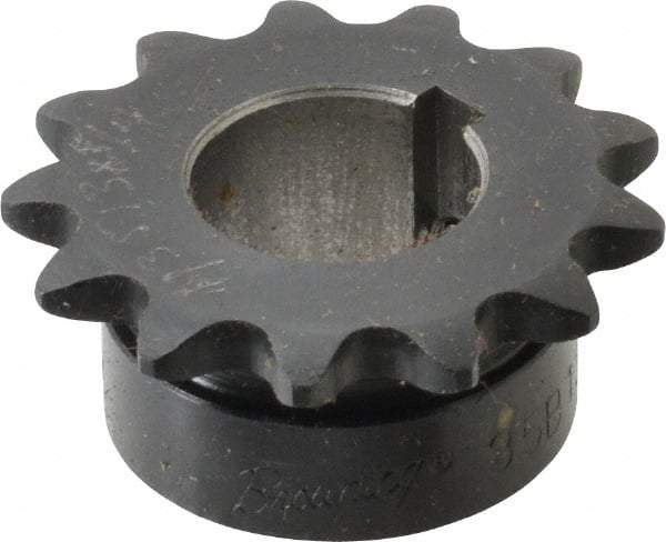 Browning - 13 Teeth, 3/8" Chain Pitch, Chain Size 35, Finished Bore Sprocket - 3/4" Bore Diam, 1.567" Pitch Diam, 1-3/4" Outside Diam - All Tool & Supply