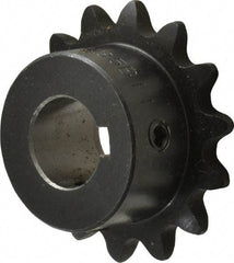 Browning - 14 Teeth, 3/8" Chain Pitch, Chain Size 35, Finished Bore Sprocket - 5/8" Bore Diam, 1.685" Pitch Diam, 1.84" Outside Diam - All Tool & Supply