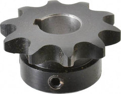 Browning - 10 Teeth, 1/2" Chain Pitch, Chain Size 40, Finished Bore Sprocket - 5/8" Bore Diam, 1.618" Pitch Diam, 1.84" Outside Diam - All Tool & Supply