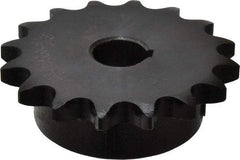 Browning - 16 Teeth, 1/2" Chain Pitch, Chain Size 40, Finished Bore Sprocket - 5/8" Bore Diam, 2-9/16" Pitch Diam, 2.8" Outside Diam - All Tool & Supply