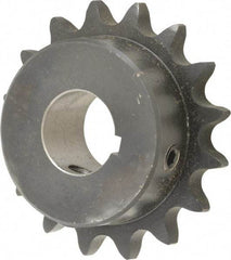 Browning - 16 Teeth, 1/2" Chain Pitch, Chain Size 40, Finished Bore Sprocket - 7/8" Bore Diam, 2-9/16" Pitch Diam, 2.8" Outside Diam - All Tool & Supply