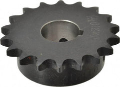 Browning - 18 Teeth, 1/2" Chain Pitch, Chain Size 40, Finished Bore Sprocket - 1" Bore Diam, 2.879" Pitch Diam, 3.14" Outside Diam - All Tool & Supply