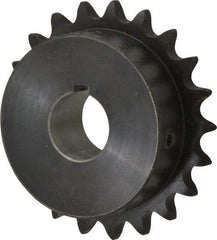 Browning - 21 Teeth, 1/2" Chain Pitch, Chain Size 40, Finished Bore Sprocket - 1" Bore Diam, 3.355" Pitch Diam, 3.62" Outside Diam - All Tool & Supply