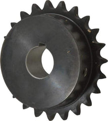 Browning - 23 Teeth, 1/2" Chain Pitch, Chain Size 40, Finished Bore Sprocket - 1" Bore Diam, 3.672" Pitch Diam, 3.94" Outside Diam - All Tool & Supply